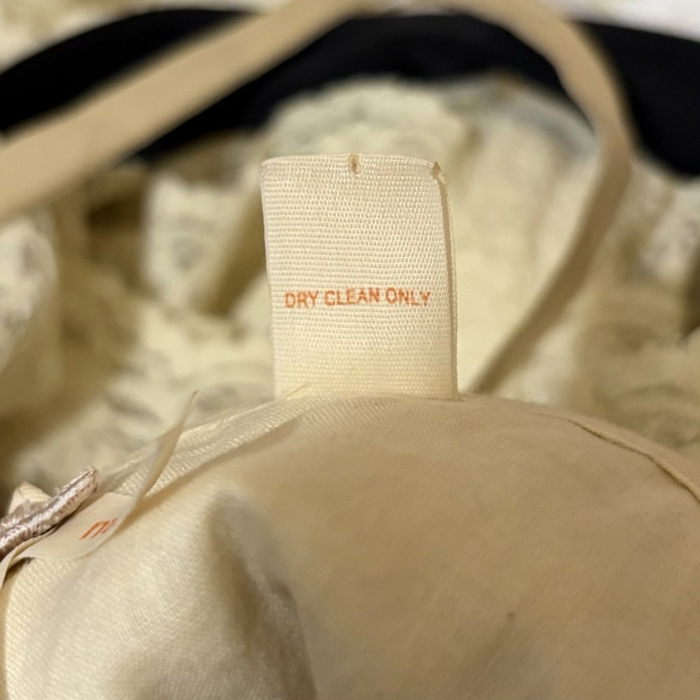 Anthropologie Maeve Ivory Lace Slip Dress 4 Tiered Ruffle Cottagecore A-Line - Picture 10 of 11